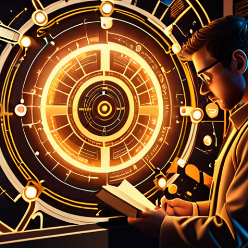 Home 27 **Self-Discovery & Roadmap:** A determined individual, seen in deep thought, surrounded by glowing abstract icons representing their existing skills (like a network diagram, a gear for problem-solving, a magnifying glass for analysis, a book for continuous learning). In front of them, a winding, illuminated roadmap extends into the digital horizon, symbolizing their journey into information security. The scene should convey introspection, self-awareness, and a clear path forward. Cybersecurity theme, digital art, thoughtful expression, warm glow.