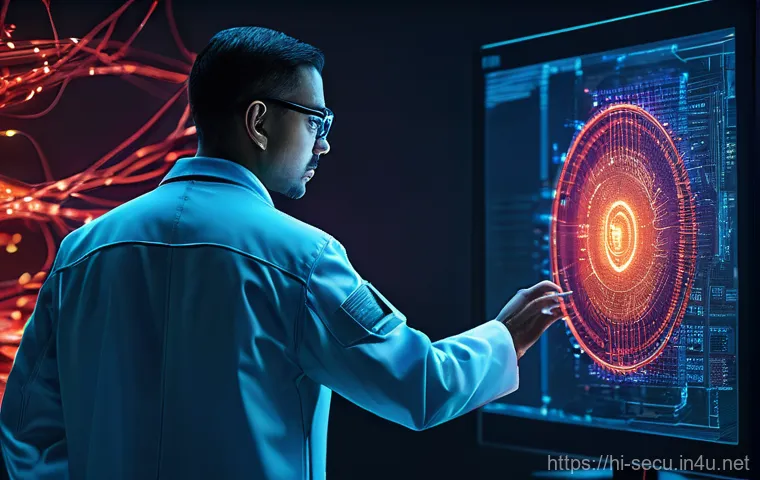 정보보안 실무와 클라우드 보안 솔루션 활용 - **Prompt:** A professional team, composed of diverse individuals in their late twenties to early for...