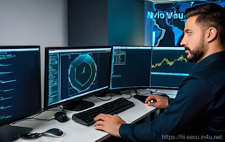 정보보안 자격증 취득을 위한 필기 실기 공부법 - **Prompt:** A focused and determined young adult (of South Asian ethnicity, gender-neutral appearanc...